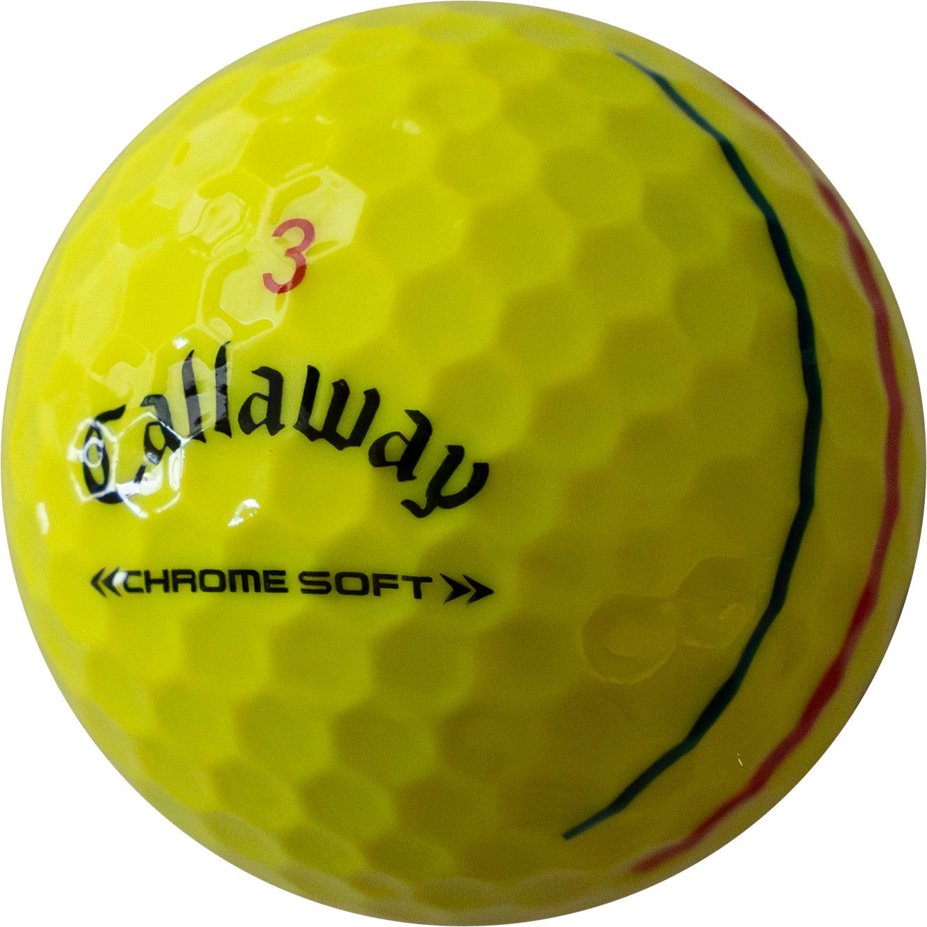 Callaway Chrome Soft Mix Triple Track Yellow - 1 Dozen