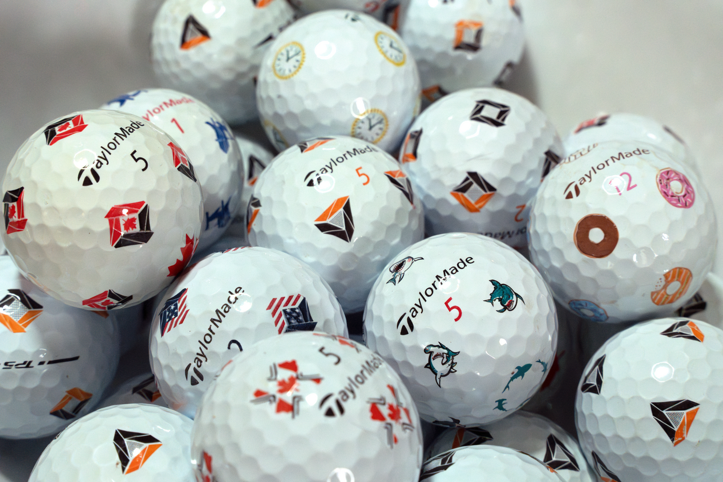 Used Taylormade TP5X Pix Mix - 1 Dozen golf balls – ZingerGolfBalls.com