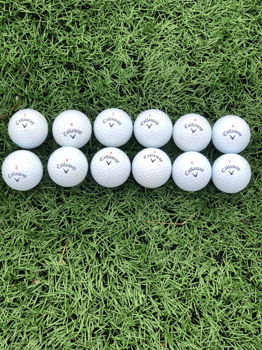 12 Callaway Chrome Soft Golf Balls