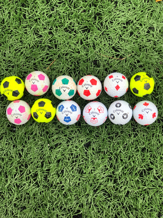 12 Callaway Chrome Soft Soccer Golf Balls