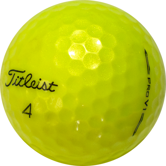 Used Titleist Prov1 2023 Yellow - 1 Dozen golf balls – ZingerGolfBalls.com
