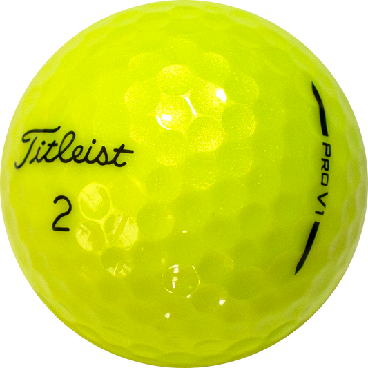 Used Titleist Prov1 2025 Yellow - 1 Dozen golf balls – ZingerGolfBalls.com