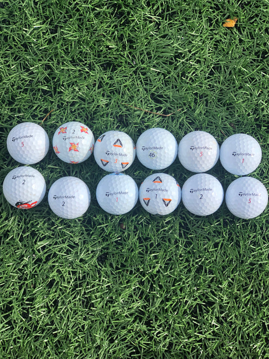 12 Taylormade TP5/TP5X Golf Balls